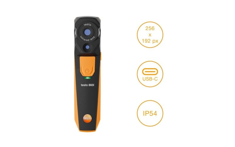 Testo 860i - Bezdrátová termokamera pro chytré tel 256 × 192 px
